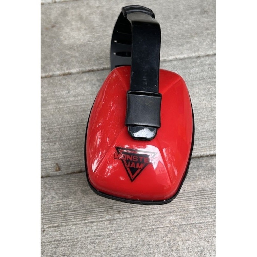 Monster Jam Kids Hearing Protection‎ Earmuffs Red Black Adjustable Noise Muffler